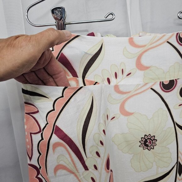 Apostrophe Pink Green Floral Skirt Retro Y2K Boho Eyelet Fairy Festival 10 - Picture 3 of 14